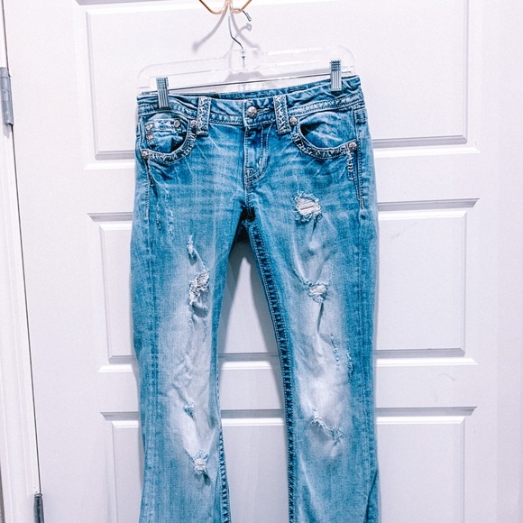 Miss Me Jeans RARE with embellished pockets Bootcut Flare Fit - Picture 3 of 13